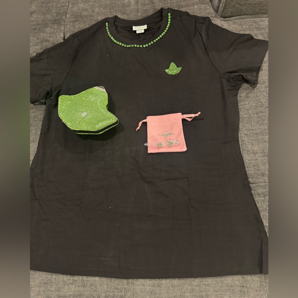 Brand New AKA Shirt/Earrings /Coin purse